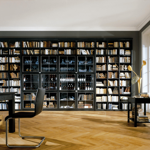 luxury book shelves in dubai