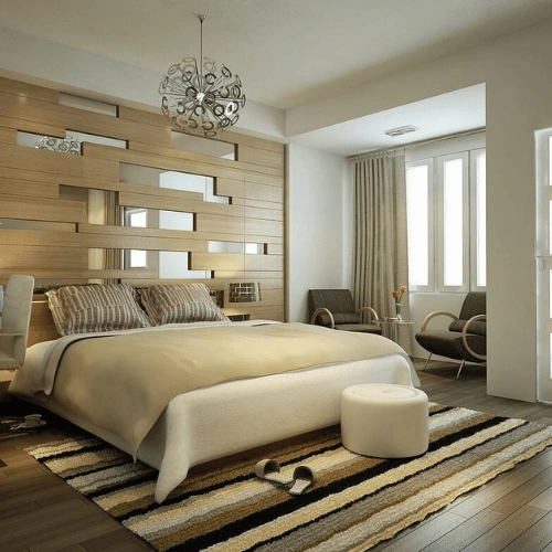 _bedroom interior design with wardrobe