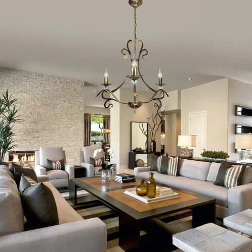 Living Room Interior Design in Dubai