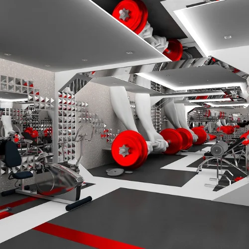 Gym interior fit-out UAE