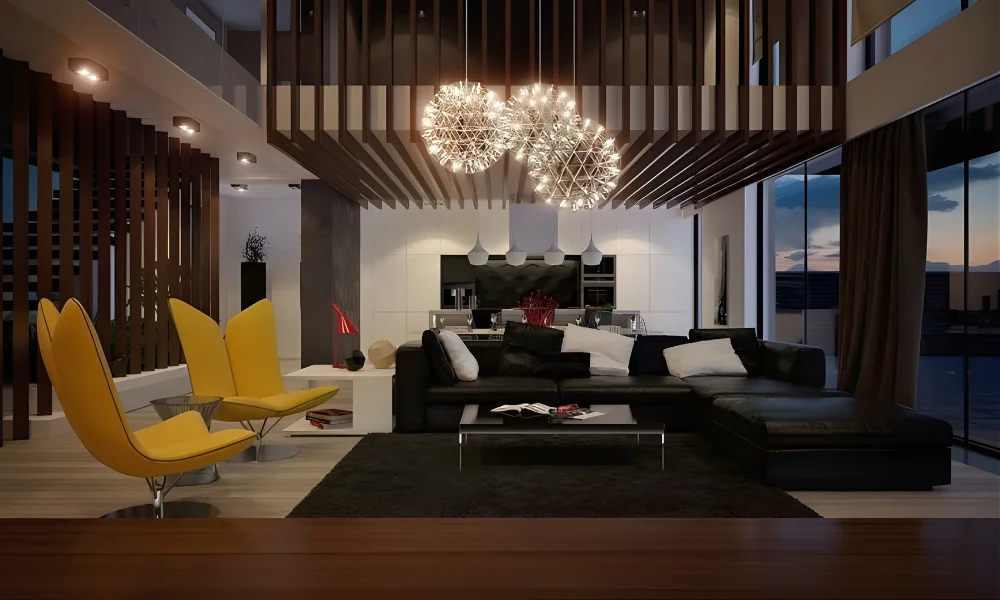 elegant living room interior design Dubai