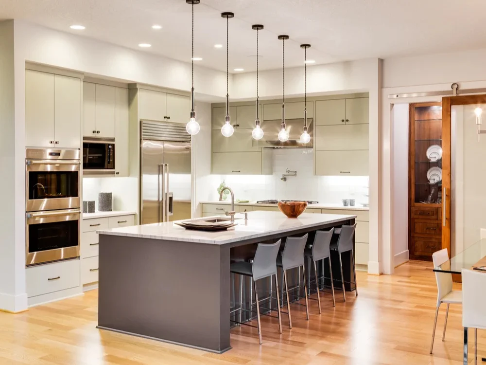 Bright kitchen lighting