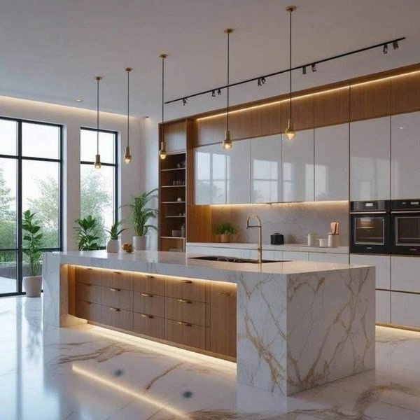 Custom 3D Kitchen Designs Dubai.