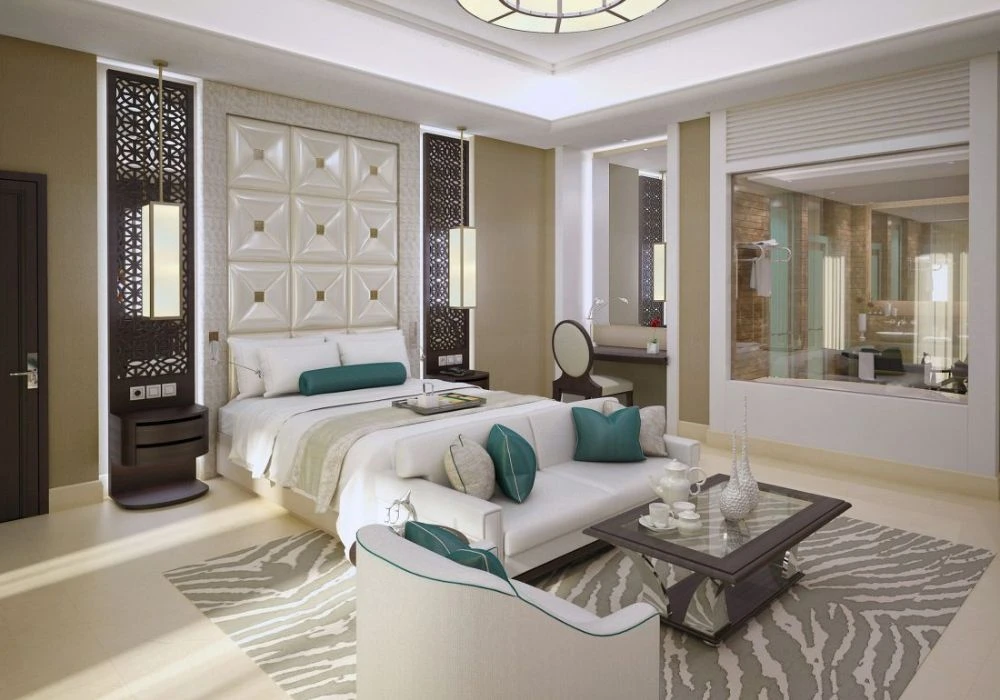 Modern bedroom renovation with custom luxury wooden furniture.