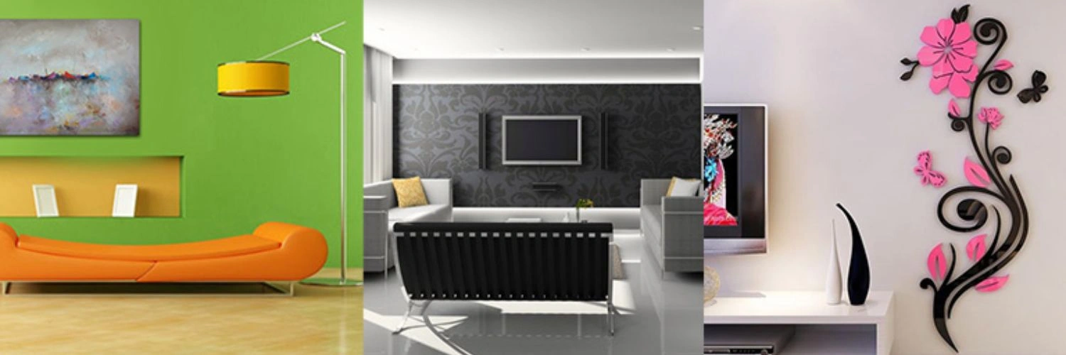Creative wall painting and modern decor in Dubai.