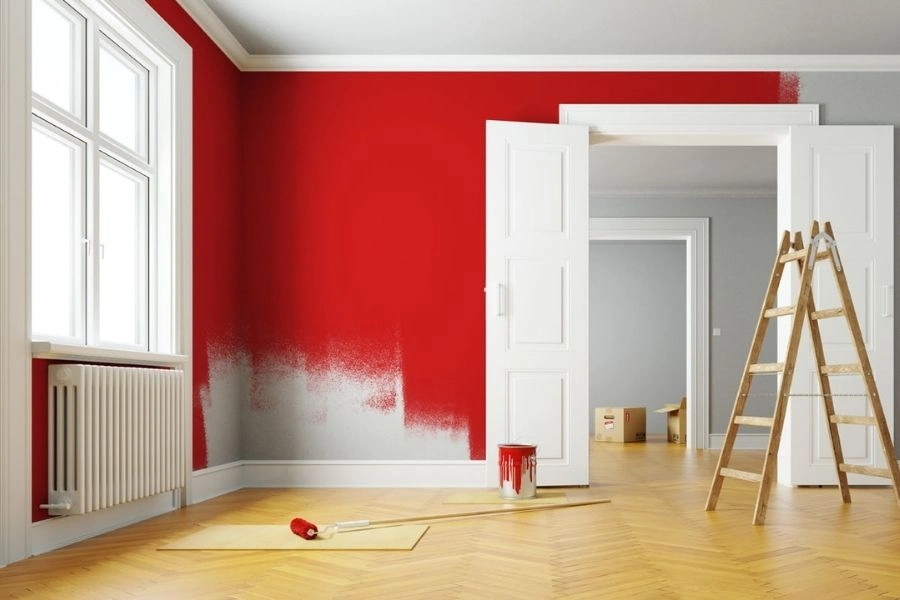 Professional wall painting for a clean home.