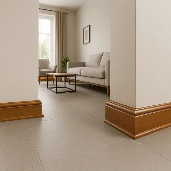 Stylish Living Room Wall Skirting In Dubai