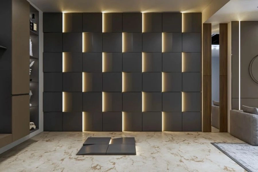 Modern LED Square Wall Cladding In Dubai.