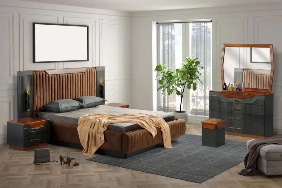 Modern Luxury Custom Bedroom Set Dubai