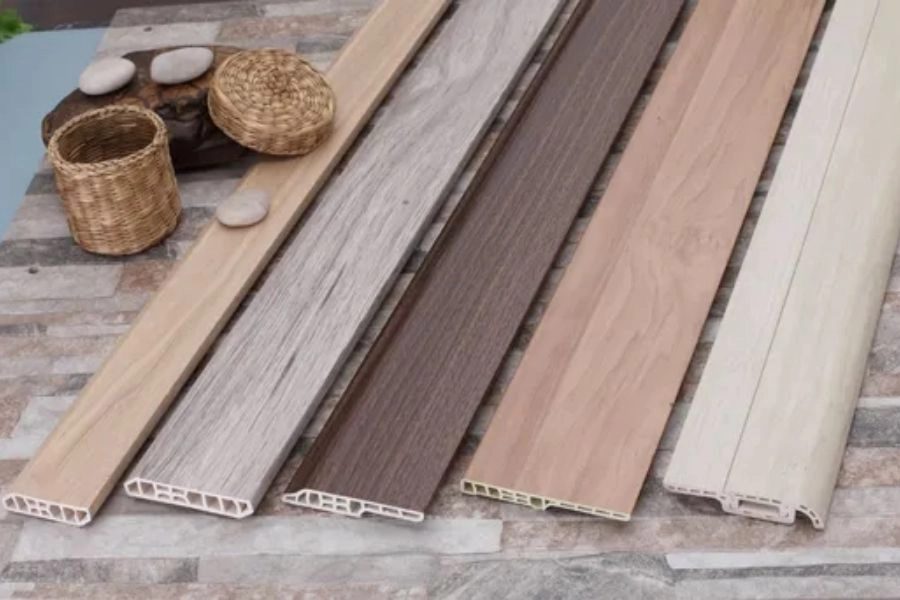 Various Wooden Texture PVC Skirting Boards Dubai