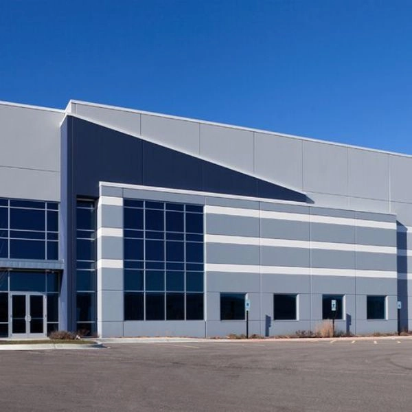 Industrial factory wall and floor painting with durable coatings.