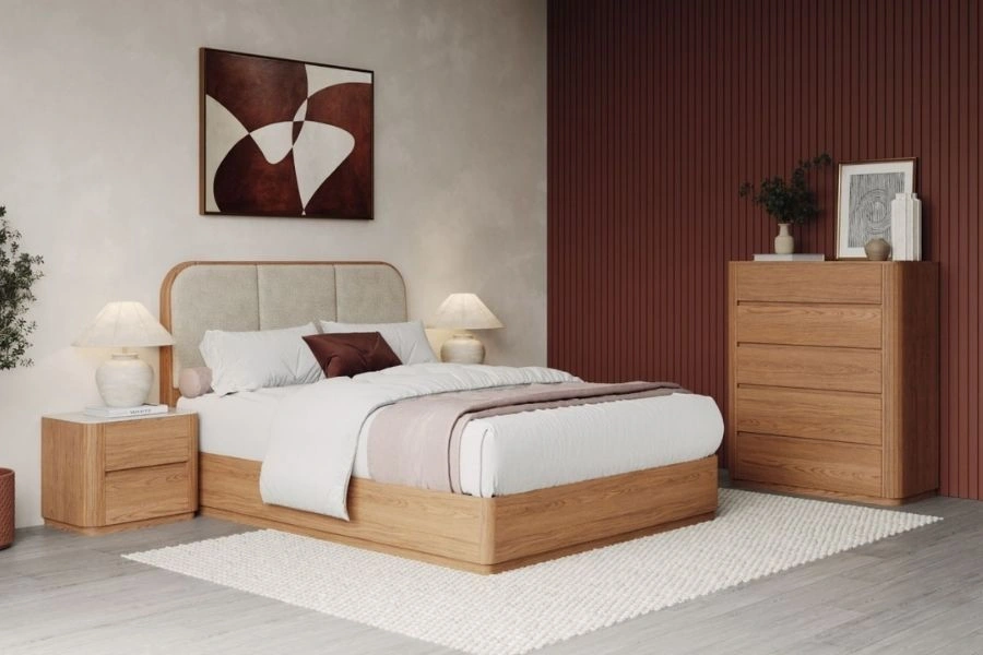 Modern Wooden Custom Bedroom Set Dubai