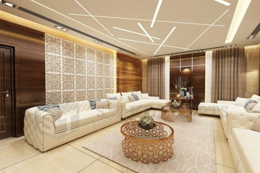 Luxury Custom Living Room Interior Dubai