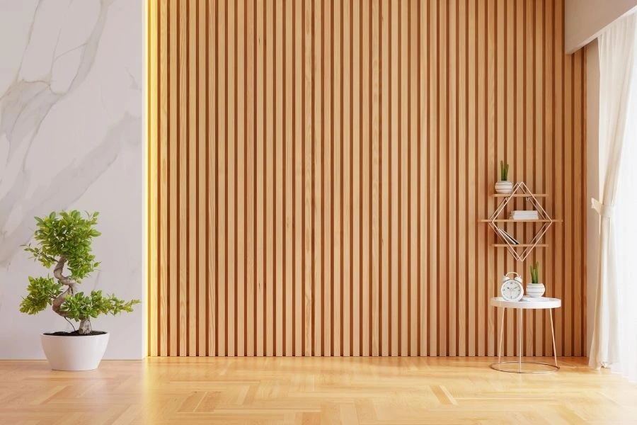 Elegant Wooden Fluted Wall Cladding Dubai