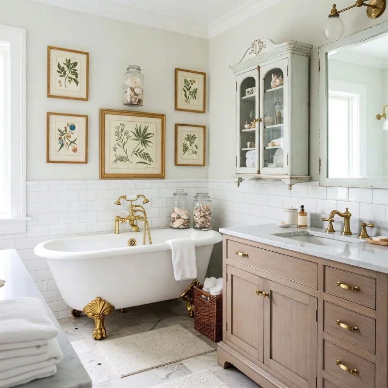 Stylish bathroom with modern fixtures and clean design