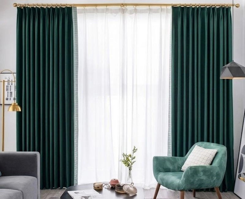 Green Blackout Curtains In Dubai