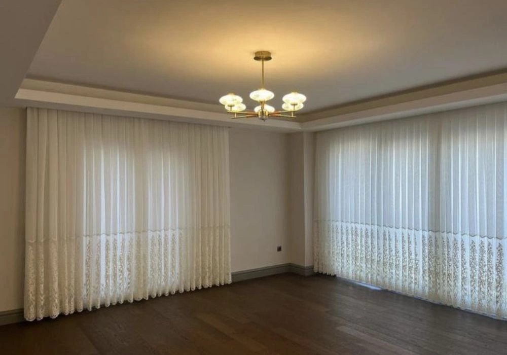 Living Room Motorized Curtains Dubai
