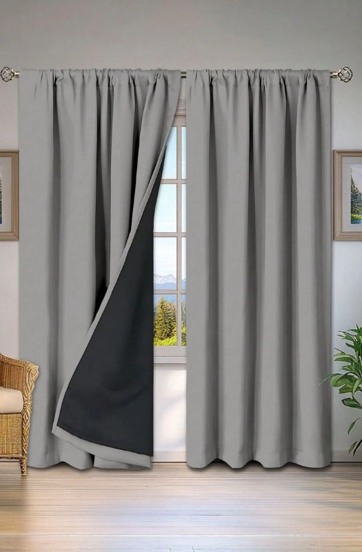 Grey Blackout Curtains In Dubai