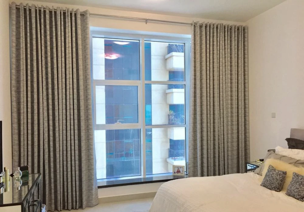 Bedroom Eyelet Curtains In Dubai Home