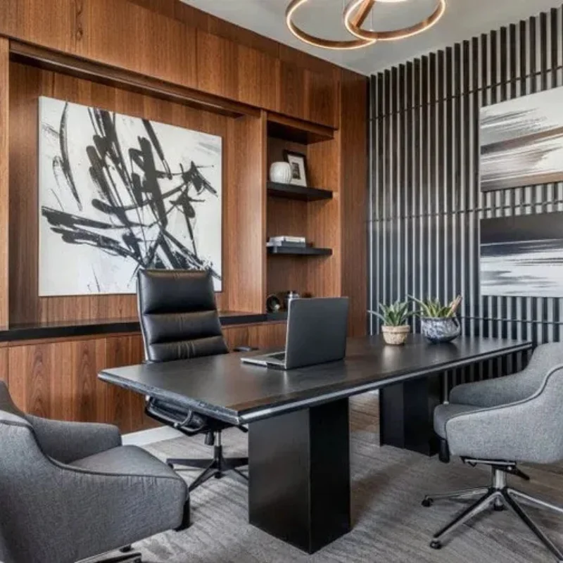 Luxury executive office with modern furniture