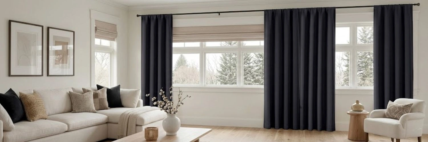 Dark Blackout Curtains In Dubai