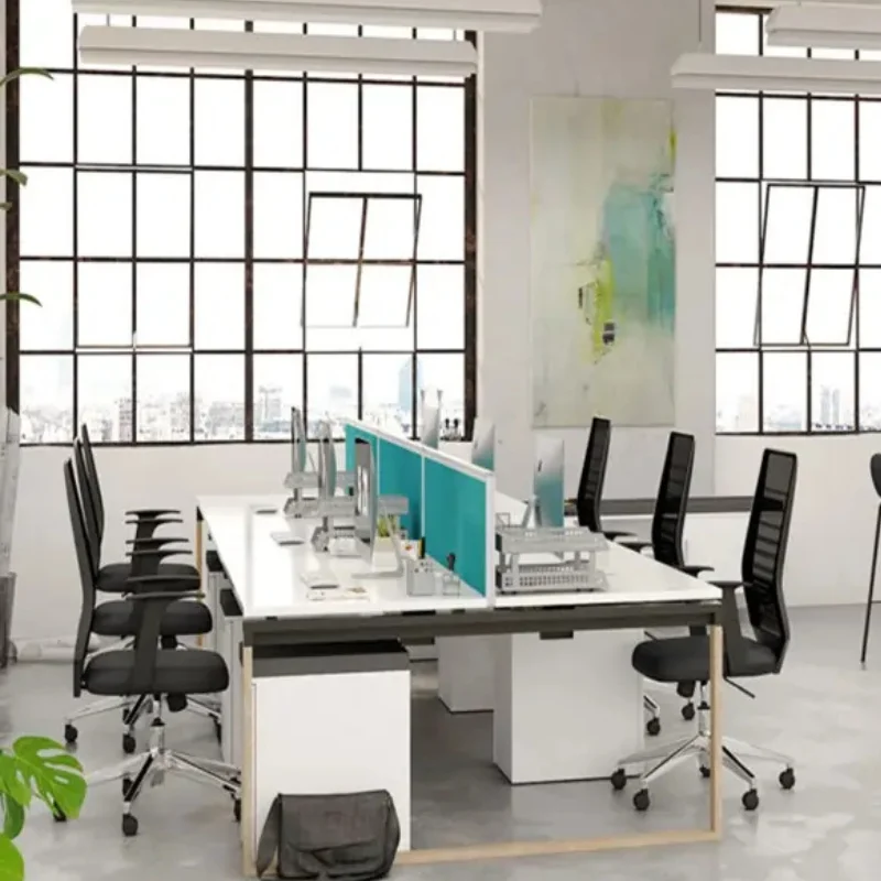 Stylish modern workspace interior setup