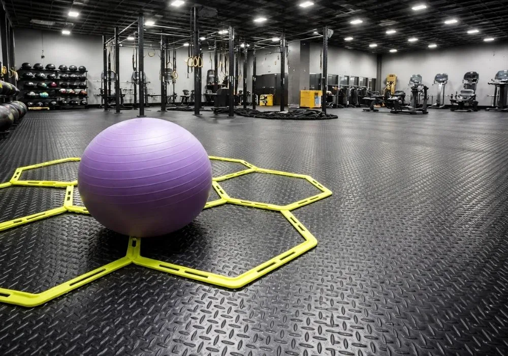 Commercial rubber flooring services in Dubai gym