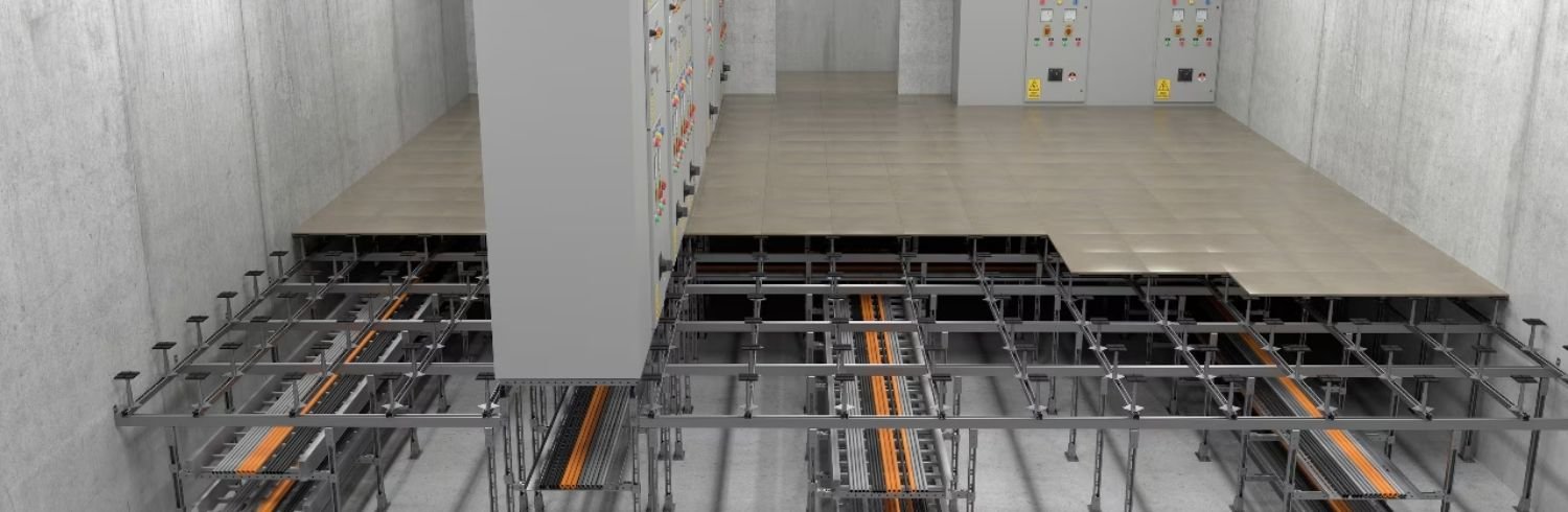 Heavy duty raised access floor for control rooms