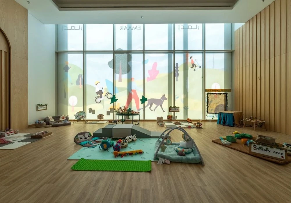 Safe vinyl flooring installation for Dubai nursery