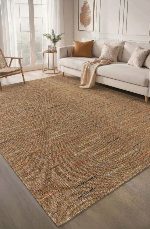 Colorful accent sisal rug in Dubai