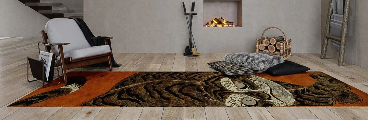 Unique tiger print runner rug in Dubai