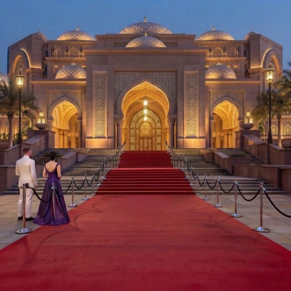Red carpet setup for award ceremonies