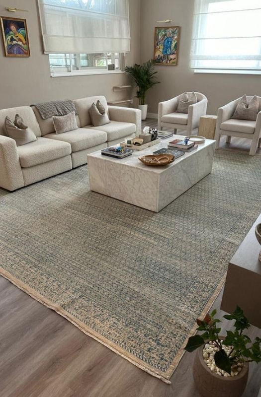 Vintage distressed wool rug in Dubai