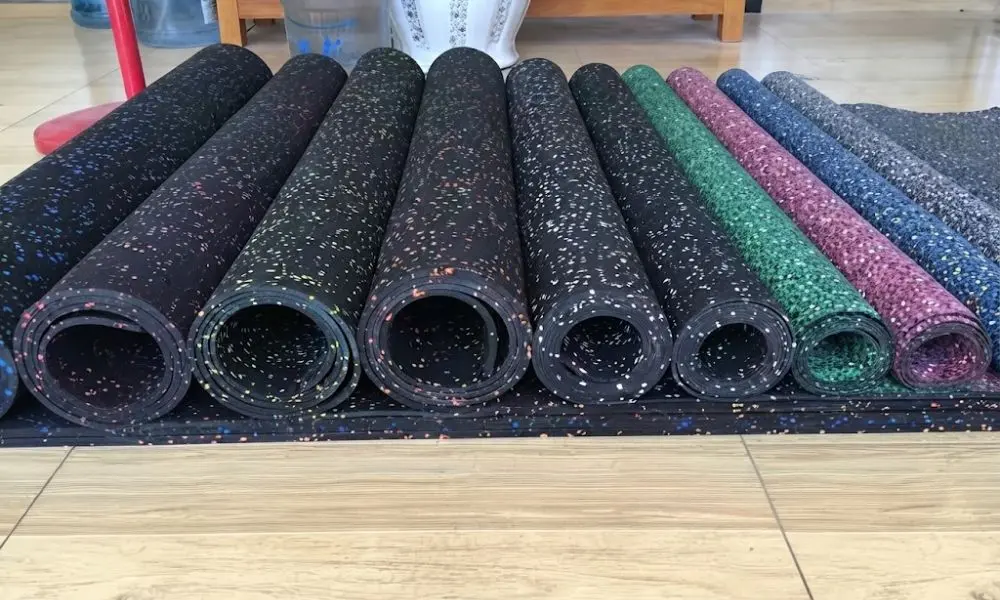 Colorful rolled rubber mats UAE store