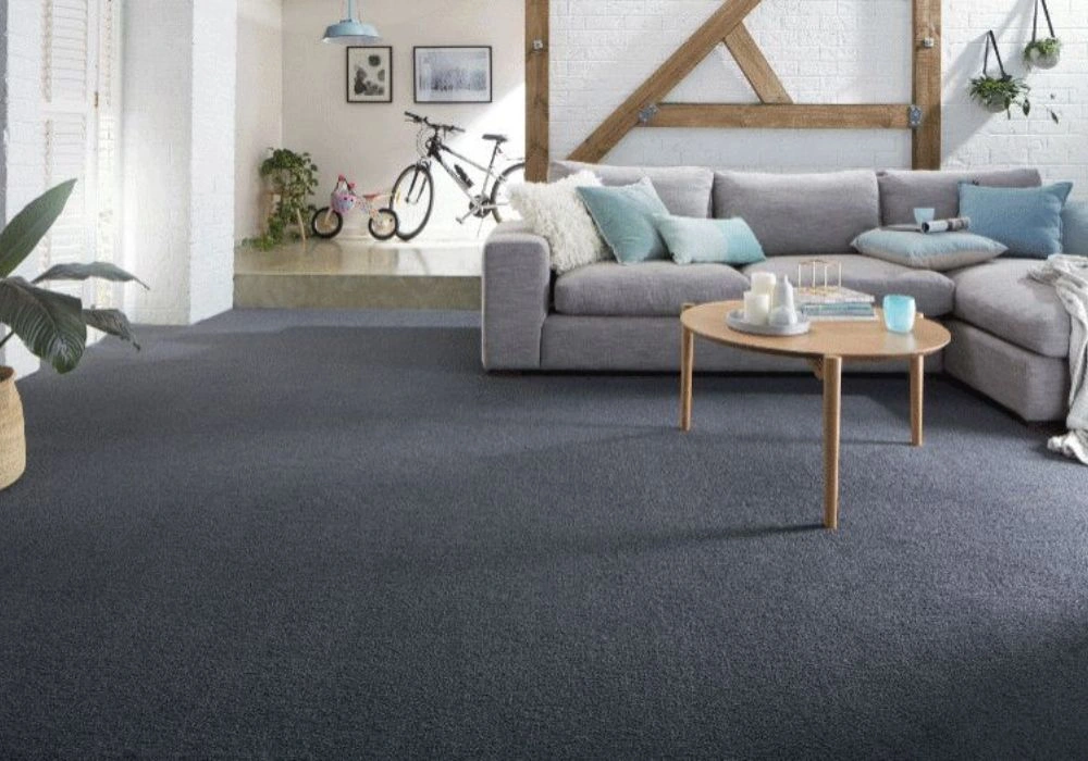 Dark Grey Living Room Carpet Flooring