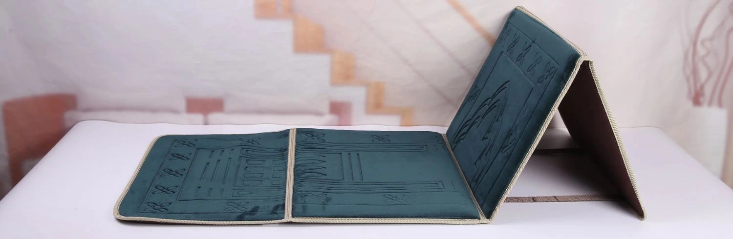 Foldable Green Back Support Prayer Mat