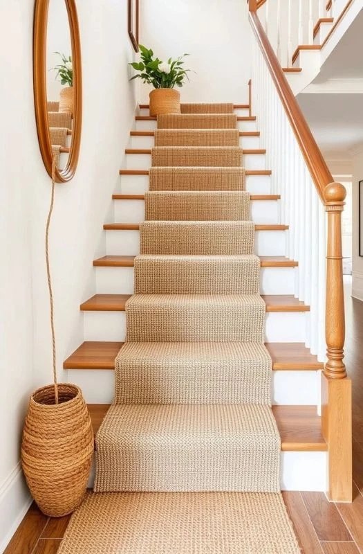 Best neutral stair carpet in Dubai homes