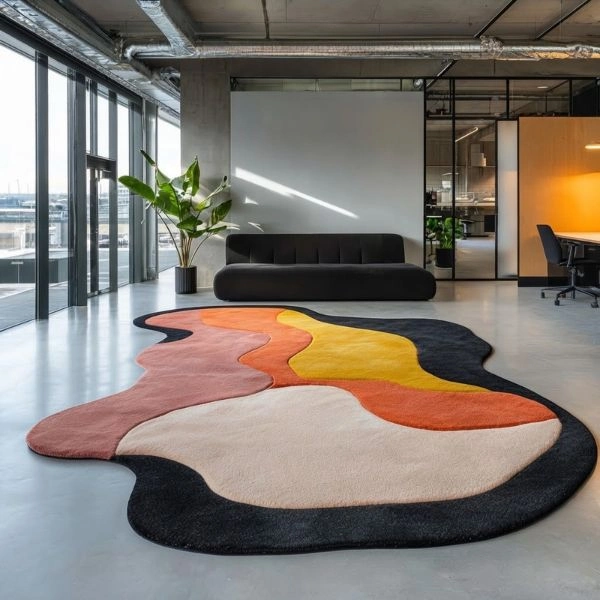 Commercial wool rugs for offices Dubai