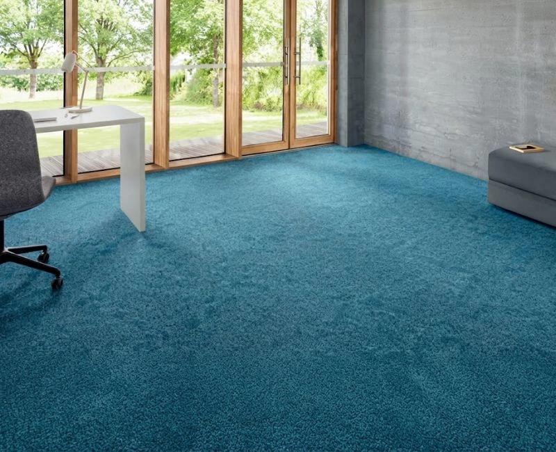Modern Blue Wall To Wall Carpets
