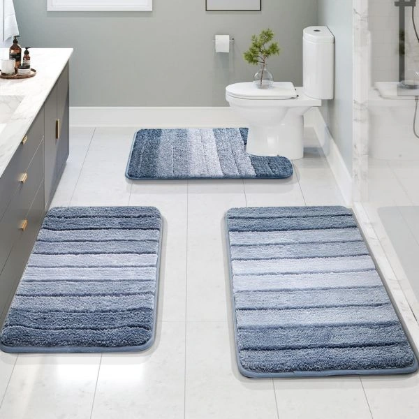 Anti-slip area rugs for bathrooms