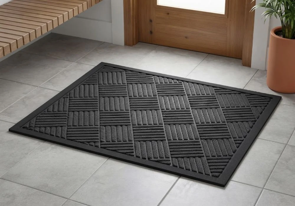 Textured entryway rubber door mat Dubai
