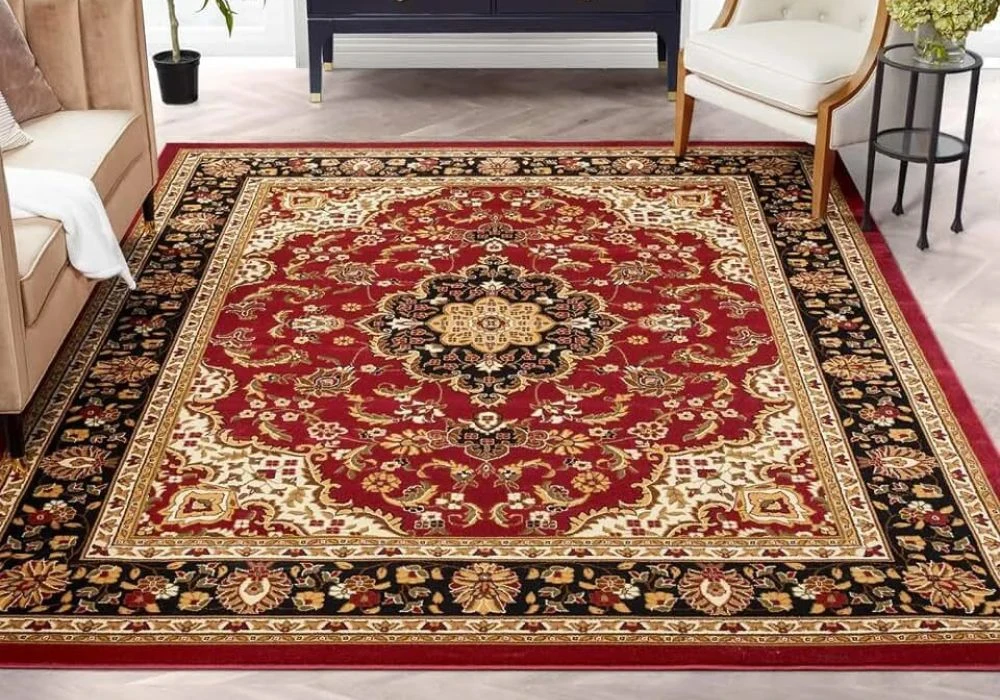 Classic red Persian area rug