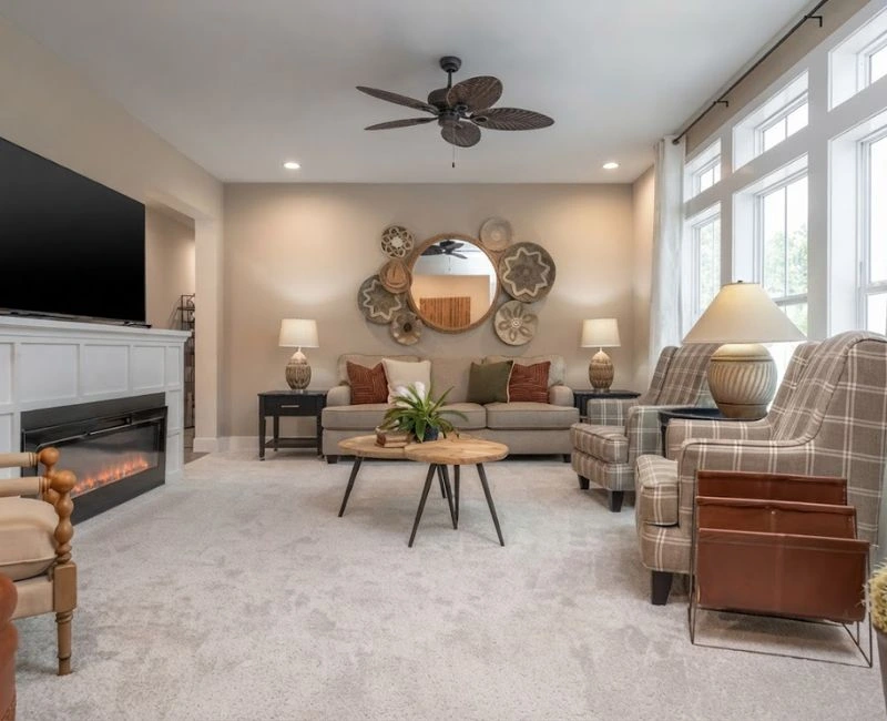 Classic Living Room Carpet And Decor